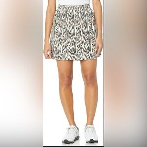 🫶🏼Greg Norman Collection Womes Pull on Skort w/ Pockets Size M Zebra (B7)